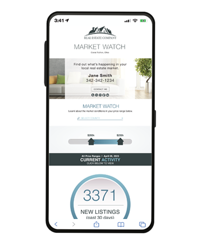 DeltaNET Market Watch report on a phone.