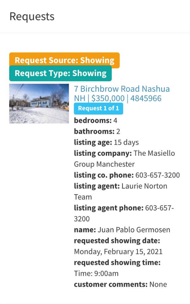 Interface to respond to request