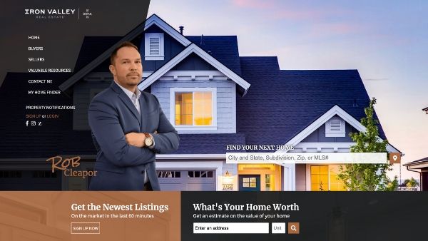 Real estate websites templates on Behance