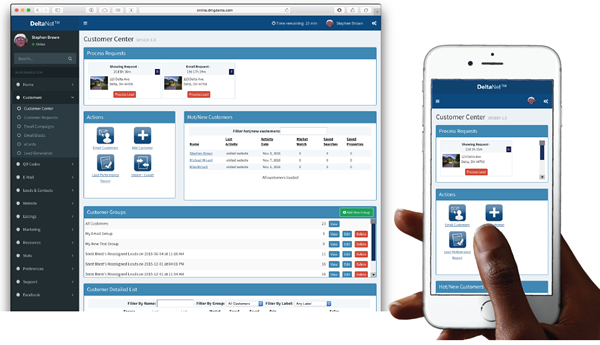 Mobile CRM Interface
