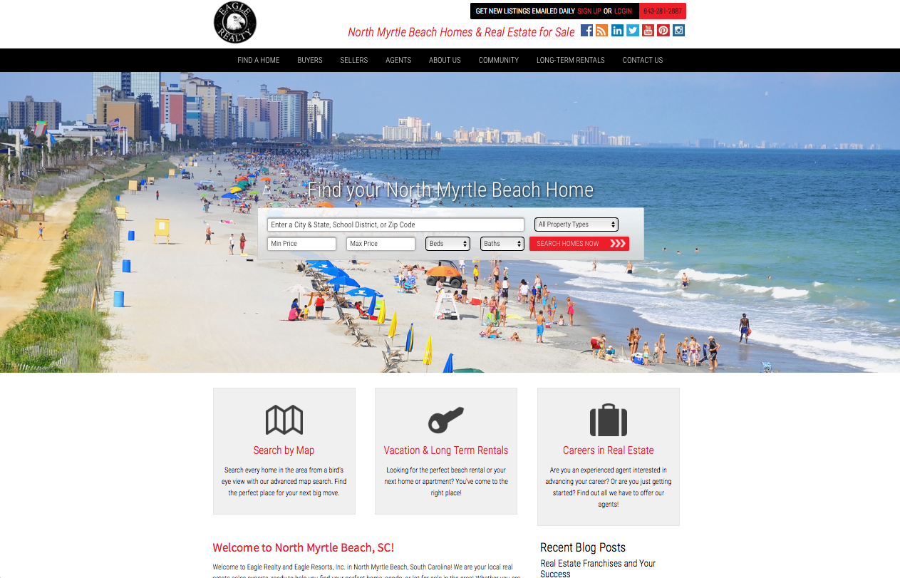Eagle Realty & Eagle Resorts Launches ReDesigned Web Site
