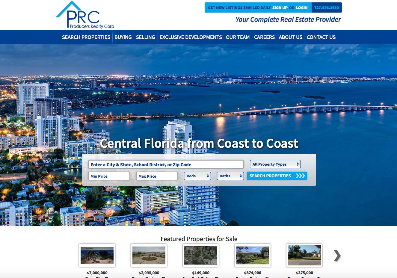 Producers Realty Screen Capture
