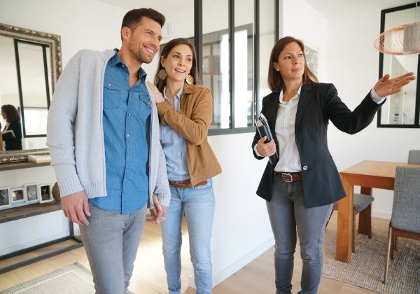 Couple at Open House