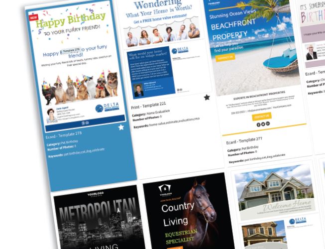 Delta Ecards and Flyers