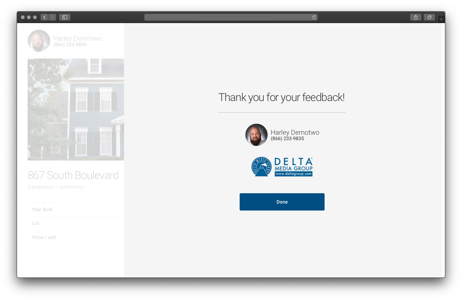 App Guest Survey Thank You Page